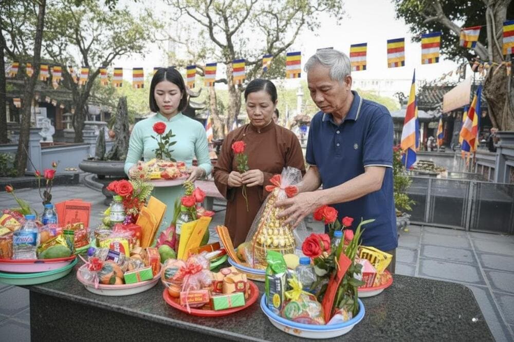 Đồ lễ không cần quá cầu kỳ, quan trọng là bạn phải thành tâm